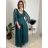 Kurzärmliges Sommer-Freizeitkleid für Damen (S/M/L EINHEITSGRÖSSE) ITALIAN FASHION IMWGB25022 Wein S / M / L