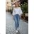 Elegante, lange Jogginghose für Damen (Einheitsgröße S/M/L) ITALIAN FASHION IMD23634