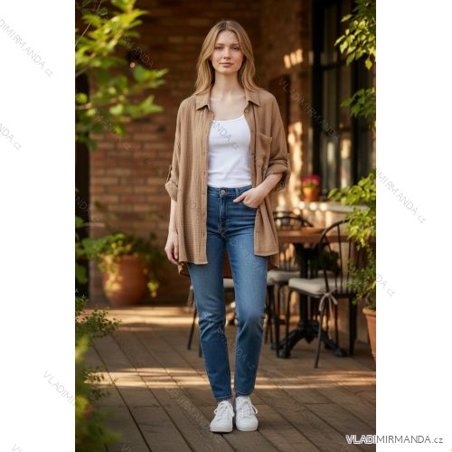 Elegante, lange Jogginghose für Damen (Einheitsgröße S/M/L) ITALIAN FASHION IMD23634