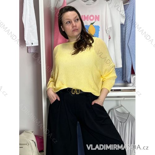 Sommerkleid oval Kurzarm Damen Übergröße (50/52/54 Einheitsgröße) ITALIAN FASHION IM425011
