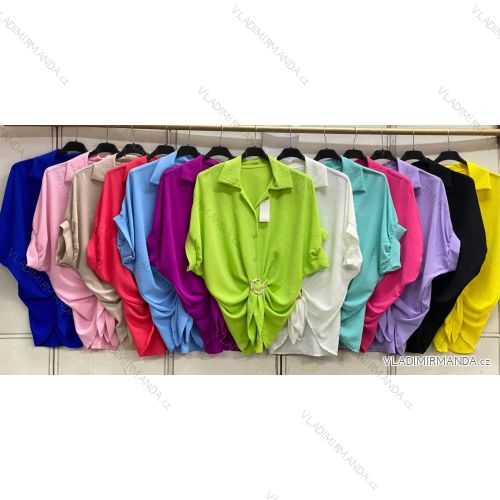 Ärmellose Jacke mit langen Ärmeln (uni sl) ITALIENISCHE Mode IMC17326