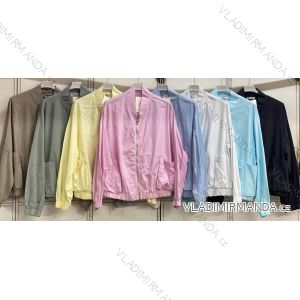 Ärmellose Jacke mit langen Ärmeln (uni sl) ITALIENISCHE Mode IMC17326