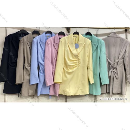 Ärmellose Jacke mit langen Ärmeln (uni sl) ITALIENISCHE Mode IMC17326