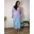 Sommerkleid oval Kurzarm Damen Übergröße (50/52/54 Einheitsgröße) ITALIAN FASHION IM425011