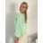 Leichter Kurzarmpullover für Damen (S/M/L ONE SIZE) ITALIAN FASHION IMWKK252585 S / M / L dunkelrosa