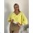 Leichter Kurzarmpullover für Damen (S/M/L ONE SIZE) ITALIAN FASHION IMWKK252585 S / M / L dunkelrosa