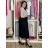 Übergroßer gestrickter Langarmpullover für Damen (S/M EINHEITSGRÖSSE) ITALIAN FASHION IMSN2416125 S / M / L dunkelblau