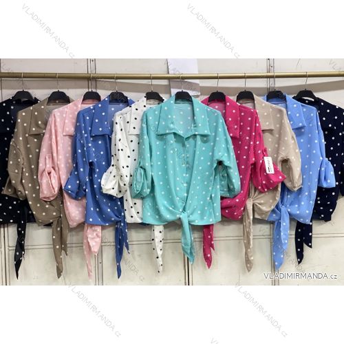 Ärmellose Jacke mit langen Ärmeln (uni sl) ITALIENISCHE Mode IMC17326