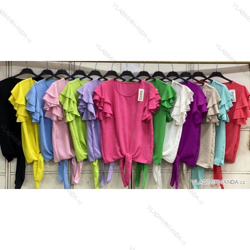 Ärmellose Jacke mit langen Ärmeln (uni sl) ITALIENISCHE Mode IMC17326