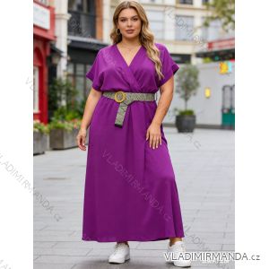 Sommerkleid oval Kurzarm Damen Übergröße (50/52/54 Einheitsgröße) ITALIAN FASHION IM425011