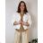 Langarm-Cardigan für Damen in Übergröße (56/58 EINHEITSGRÖSSE) ITALIAN FASHION IMWQ24295  weiß