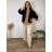 Langarm-Cardigan für Damen in Übergröße (56/58 EINHEITSGRÖSSE) ITALIAN FASHION IMWQ24295  weiß