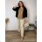 Langarm-Cardigan für Damen in Übergröße (56/58 EINHEITSGRÖSSE) ITALIAN FASHION IMWQ24295  weiß