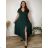 Sommerkleid oval Kurzarm Damen Übergröße (50/52/54 Einheitsgröße) ITALIAN FASHION IM425011 46/48/50 hellblau