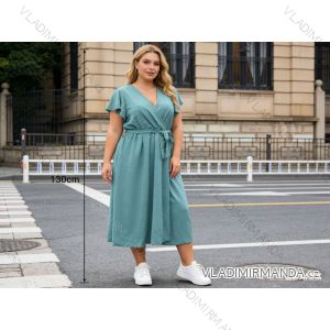 Sommerkleid oval Kurzarm Damen Übergröße (50/52/54 Einheitsgröße) ITALIAN FASHION IM425011