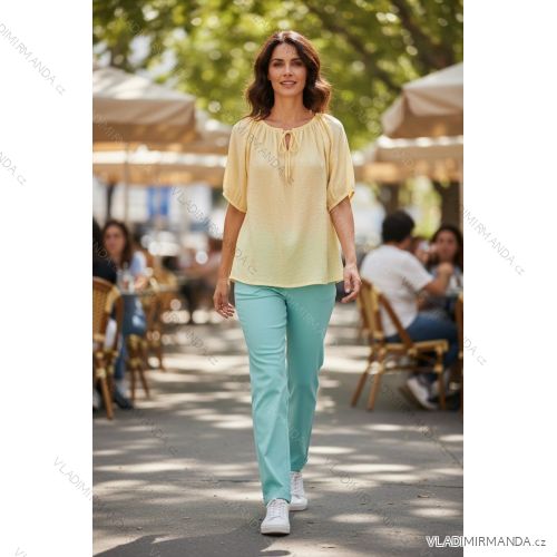 Elegante, lange Jogginghose für Damen (Einheitsgröße S/M/L) ITALIAN FASHION IMD23634