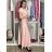 Elegante Hose mit Gürtel für Damen (S/M/L ONE SIZE) ITALIAN FASHION IM425057 S / M / L růžová světlá