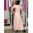 Elegante Hose mit Gürtel für Damen (S/M/L ONE SIZE) ITALIAN FASHION IM425057 S / M / L růžová světlá