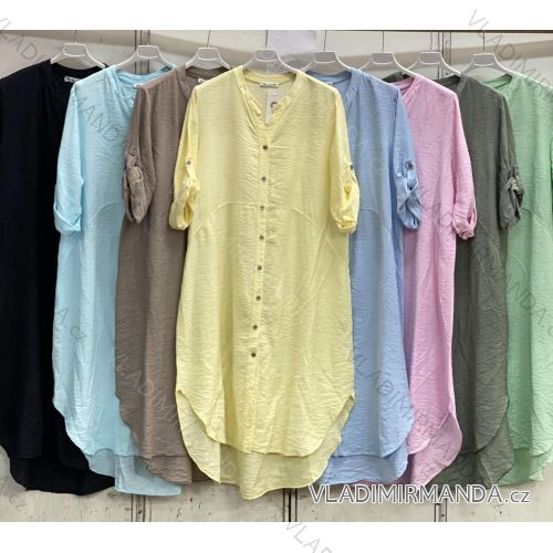 Ärmellose Jacke mit langen Ärmeln (uni sl) ITALIENISCHE Mode IMC17326