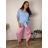 Damen Langarm Hoodie Kleid (S / M ONE SIZE) ITALIAN FASHION IMWA216095 50/52/54 žlutá