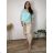 Damen Langarm Hoodie Kleid (S / M ONE SIZE) ITALIAN FASHION IMWA216095 50/52/54 žlutá