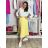 Langes Chiffon-Kurzarmkleid für Damen (S/M ONE SIZE) ITALIAN FASHION IMWGS231048 S / M / L pink