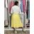 Langes Chiffon-Kurzarmkleid für Damen (S/M ONE SIZE) ITALIAN FASHION IMWGS231048 S / M / L pink