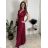 Elegante Hose mit Gürtel für Damen (S/M/L ONE SIZE) ITALIAN FASHION IM425057 S / M / L růžová světlá