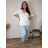 Sommerkleid oval Kurzarm Damen Übergröße (50/52/54 Einheitsgröße) ITALIAN FASHION IM425011