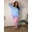 Sommerkleid oval Kurzarm Damen Übergröße (50/52/54 Einheitsgröße) ITALIAN FASHION IM425011
