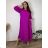 Sommerkleid oval Kurzarm Damen Übergröße (50/52/54 Einheitsgröße) ITALIAN FASHION IM425011  dunkler Smaragd