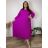 Sommerkleid oval Kurzarm Damen Übergröße (50/52/54 Einheitsgröße) ITALIAN FASHION IM425011  dunkler Smaragd