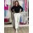 Elegante, lange Jogginghose für Damen (Einheitsgröße S/M/L) ITALIAN FASHION IMD23634