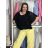T-Shirt Kurzarm Damen Neon (Einheitsgröße / Neon) ITALIENISCHE MODA IM2191208 2XL/3XL schwarz
