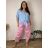 Lange Sommer-Haremshose für Damen (42/44/46 Einheitsgröße) ITALIAN FASHION IM424361  pink