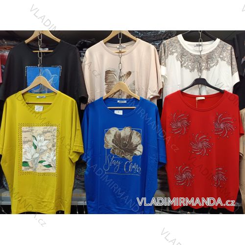 Tunika Kurzarm Damen (Uni L / XXL) TURKISH FASHION TM920035