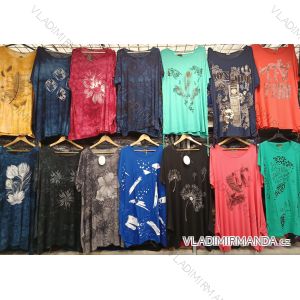 Tunika Kurzarm Damen (Uni L / XXL) TURKISH FASHION TM920035