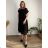 Shirt verlängert 3/4 Langarm Damen (L/XL/2XL ONE SIZE) ITALIAN FASHION IM423025