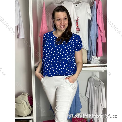 Ärmellose Jacke mit langen Ärmeln (uni sl) ITALIENISCHE Mode IMC17326 M/L/XL Königsblau