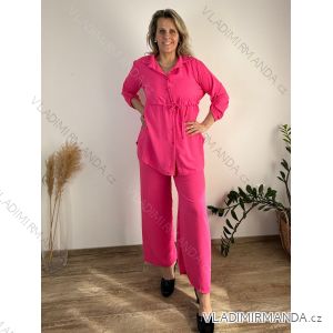 Kleid mit Knöpfen und geknöpften Damen (uni s-m) ITALIAN FASHION IM2203948