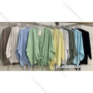 Ärmellose Jacke mit langen Ärmeln (uni sl) ITALIENISCHE Mode IMC17326