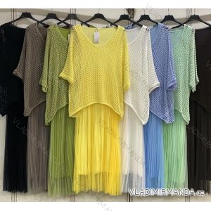 Ärmellose Jacke mit langen Ärmeln (uni sl) ITALIENISCHE Mode IMC17326