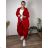 Sommerkleid oval Kurzarm Damen Übergröße (50/52/54 Einheitsgröße) ITALIAN FASHION IM425011