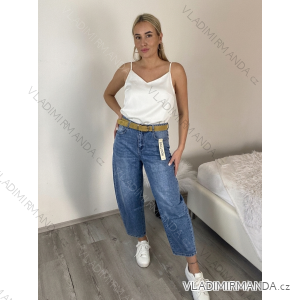 Lange Damenjeans mit Gürtel (XS-XL) MOG25096R