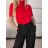 Kurzarm-Rollkragenpullover für Damen (Einheitsgröße S/M/L) ITALIAN FASHION IMWK24F3666-1