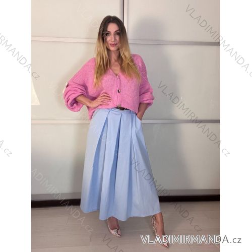 Stretchhose für Damen (S/M/L EINHEITSGRÖSSE) ITALIAN FASHION IMWKK25022 M/L/XL dunkelrosa