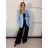 Elegantes Set aus kurzer Langarmjacke und Damenhose ALICE (S/M ONE SIZE) ITALIAN FASHION IMWHP25525