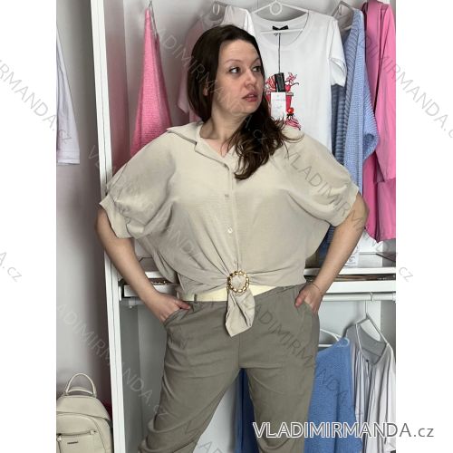 Ärmellose Jacke mit langen Ärmeln (uni sl) ITALIENISCHE Mode IMC17326