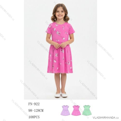 Sommerliches Kurzarmkleid für Mädchen (98-128) SEASON SEZ26FN-922