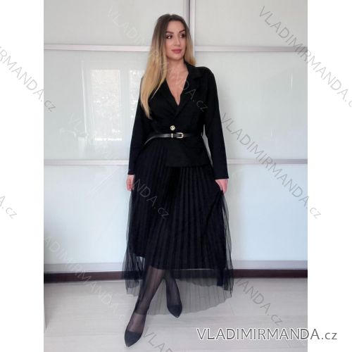 Übergroßer gestrickter Langarmpullover für Damen (S/M EINHEITSGRÖSSE) ITALIAN FASHION IMSN2416125
